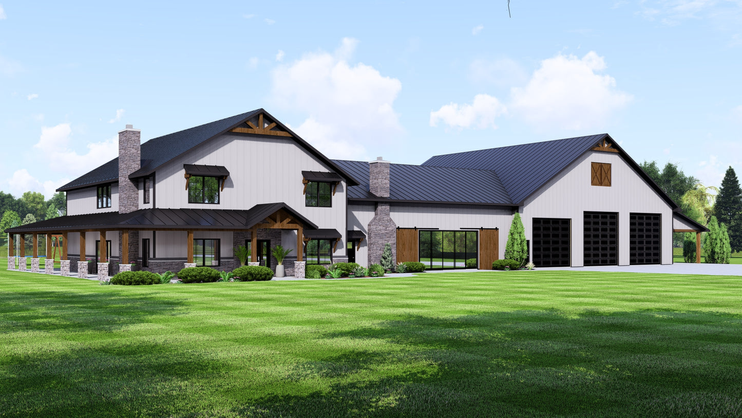 BG-20028 Ellington Barndominium House Plan