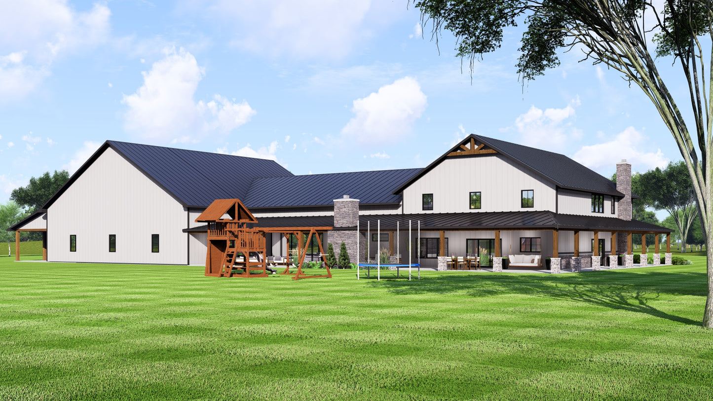 BG-20028 Ellington Barndominium House Plan
