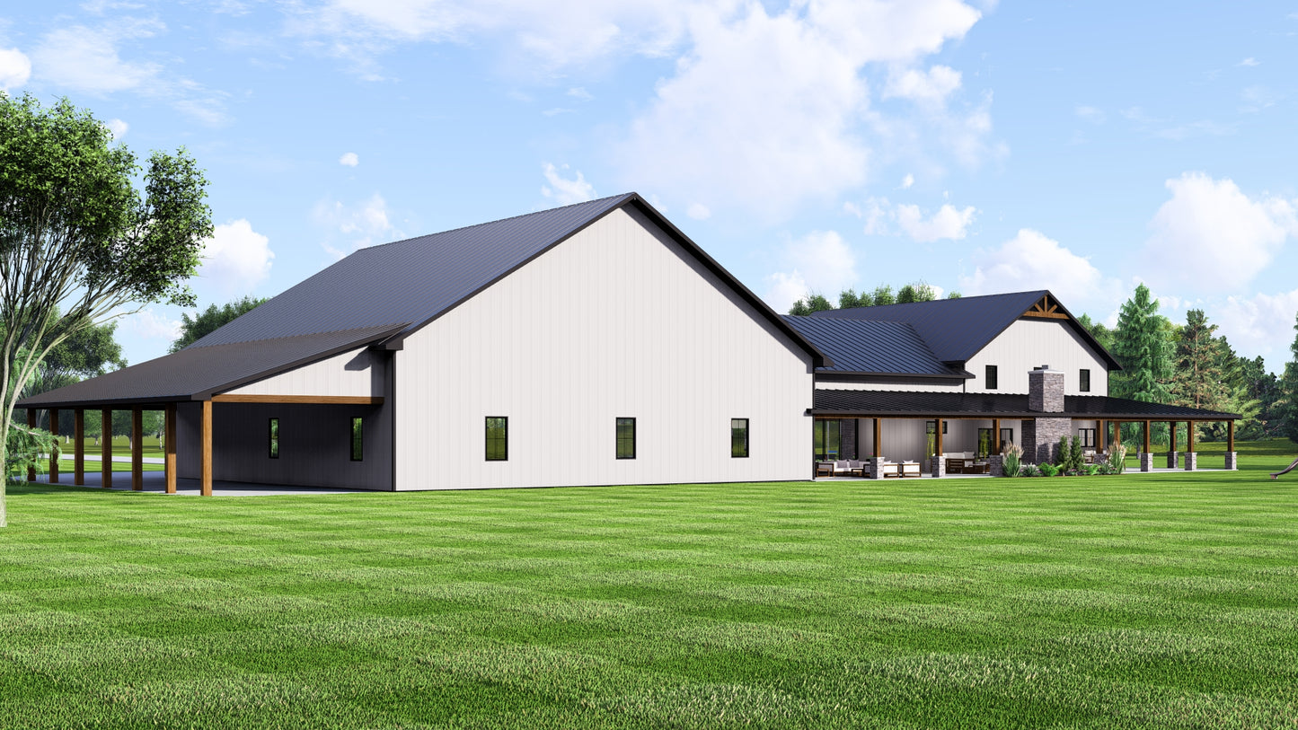 BG-20028 Ellington Barndominium House Plan