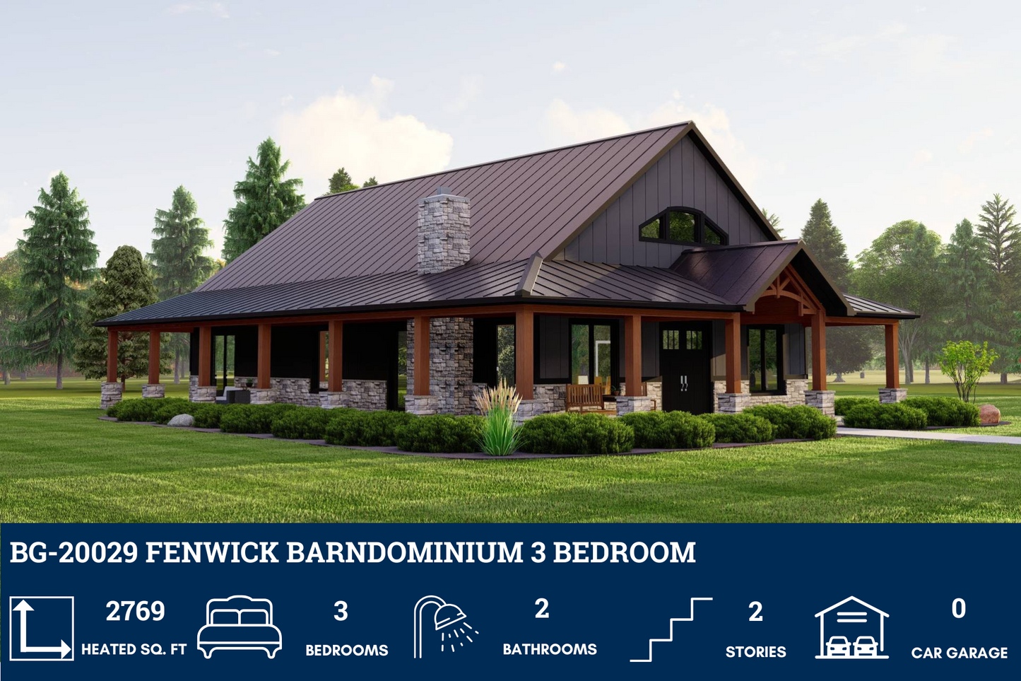 BG-20029 Fenwick Barndominium House Plan