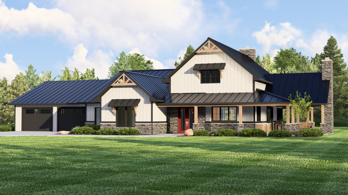 BG-20031 Havenwood Barndominium House Plan