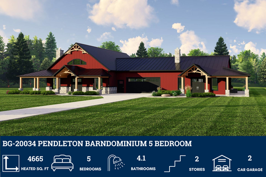 BG-20034 Pendleton Barndominium House Plan