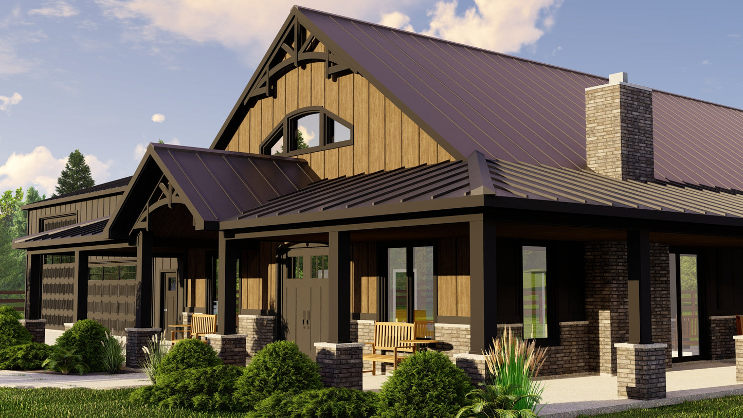 BG-20035 Yorkdale Barndominium House Plan
