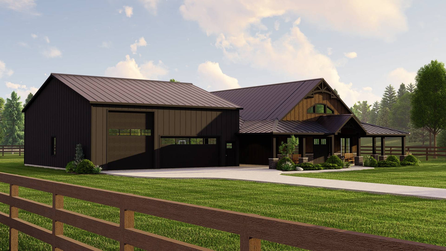 BG-20035 Yorkdale Barndominium House Plan