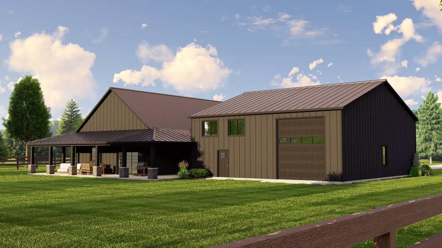 BG-20035 Yorkdale Barndominium House Plan