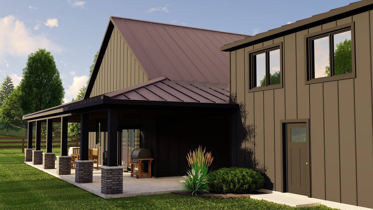 BG-20035 Yorkdale Barndominium House Plan