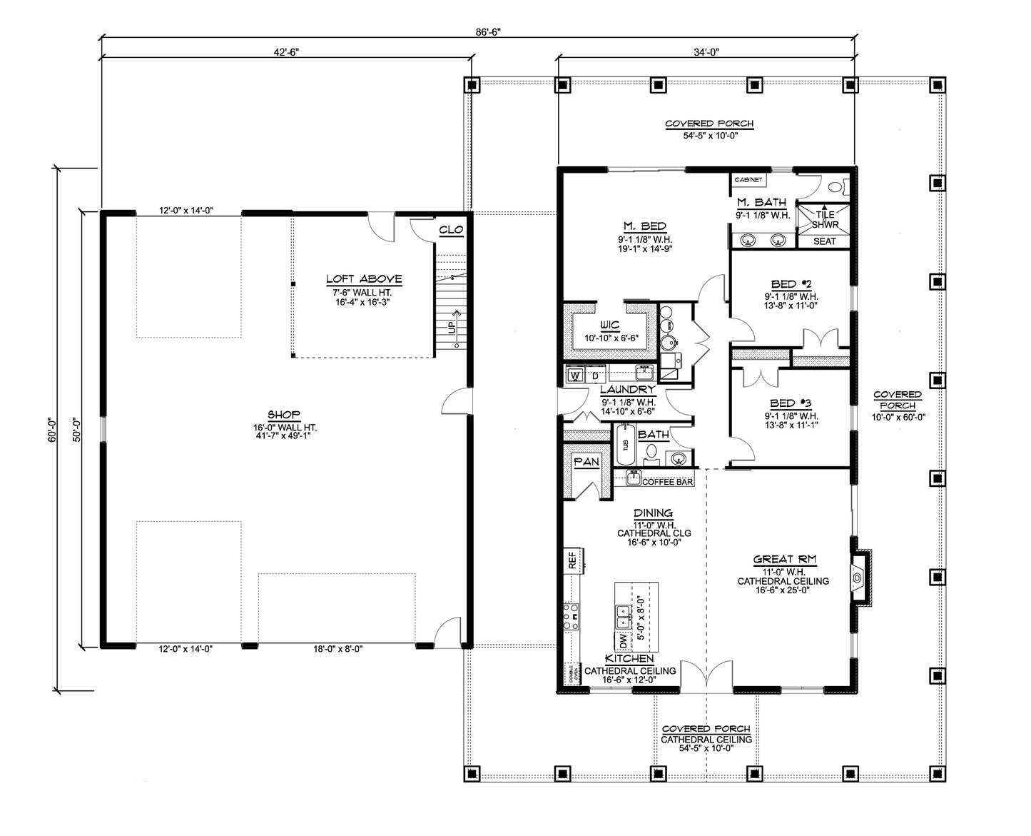 BG-20035 Yorkdale Barndominium House Plan