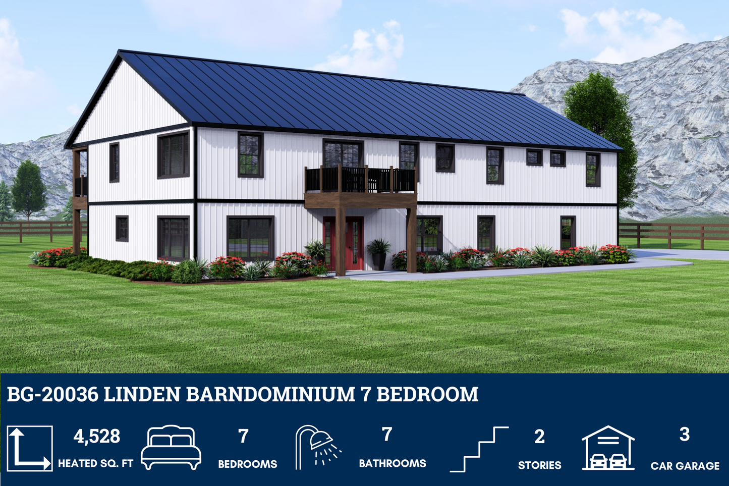 BG-20036 Linden Barndominium House Plan
