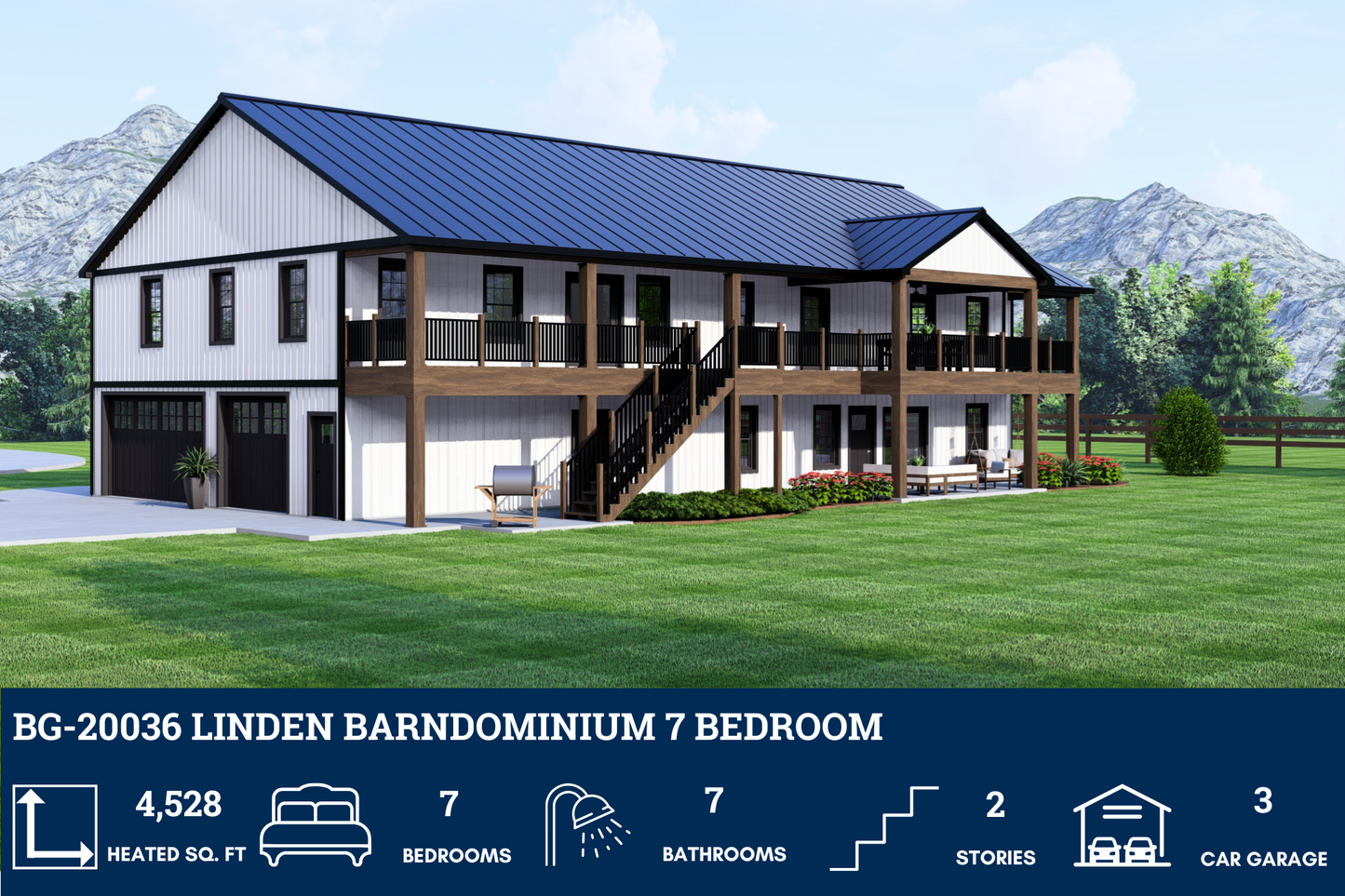 BG-20036 Linden Barndominium House Plan