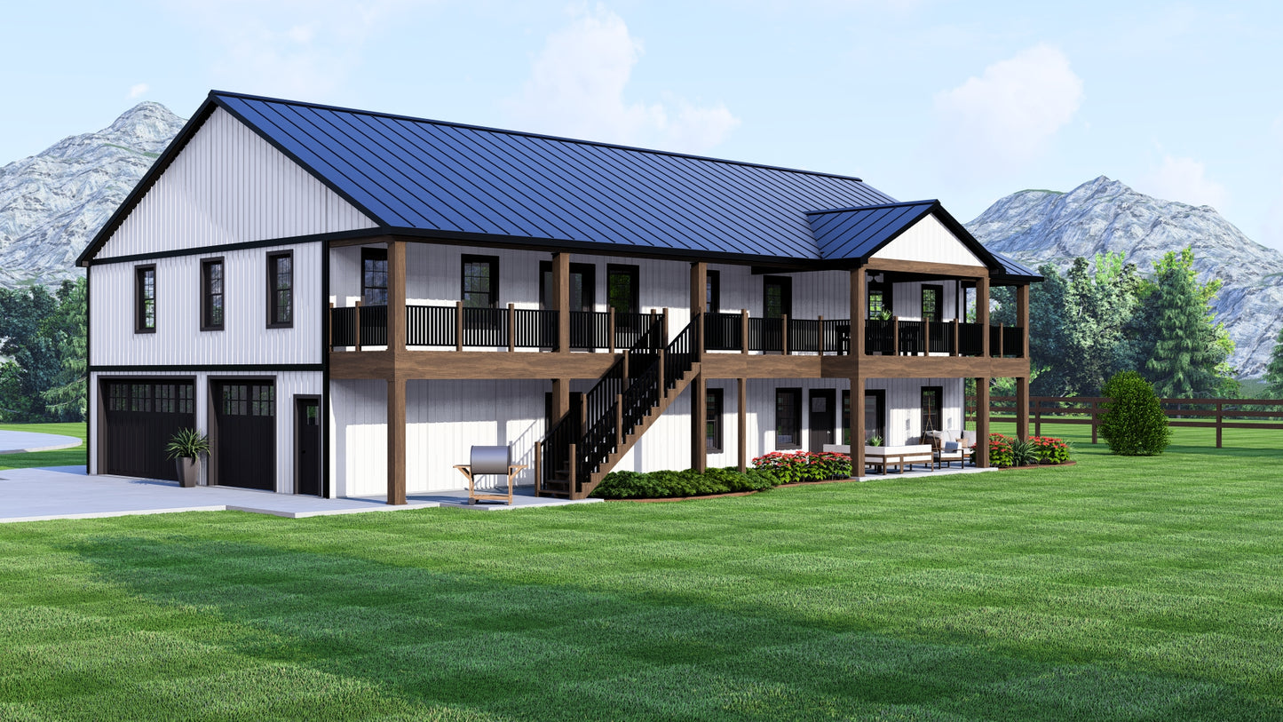 BG-20036 Linden Barndominium House Plan