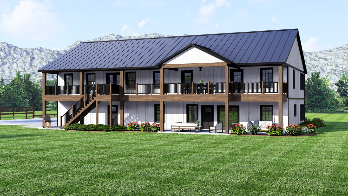 BG-20036 Linden Barndominium House Plan