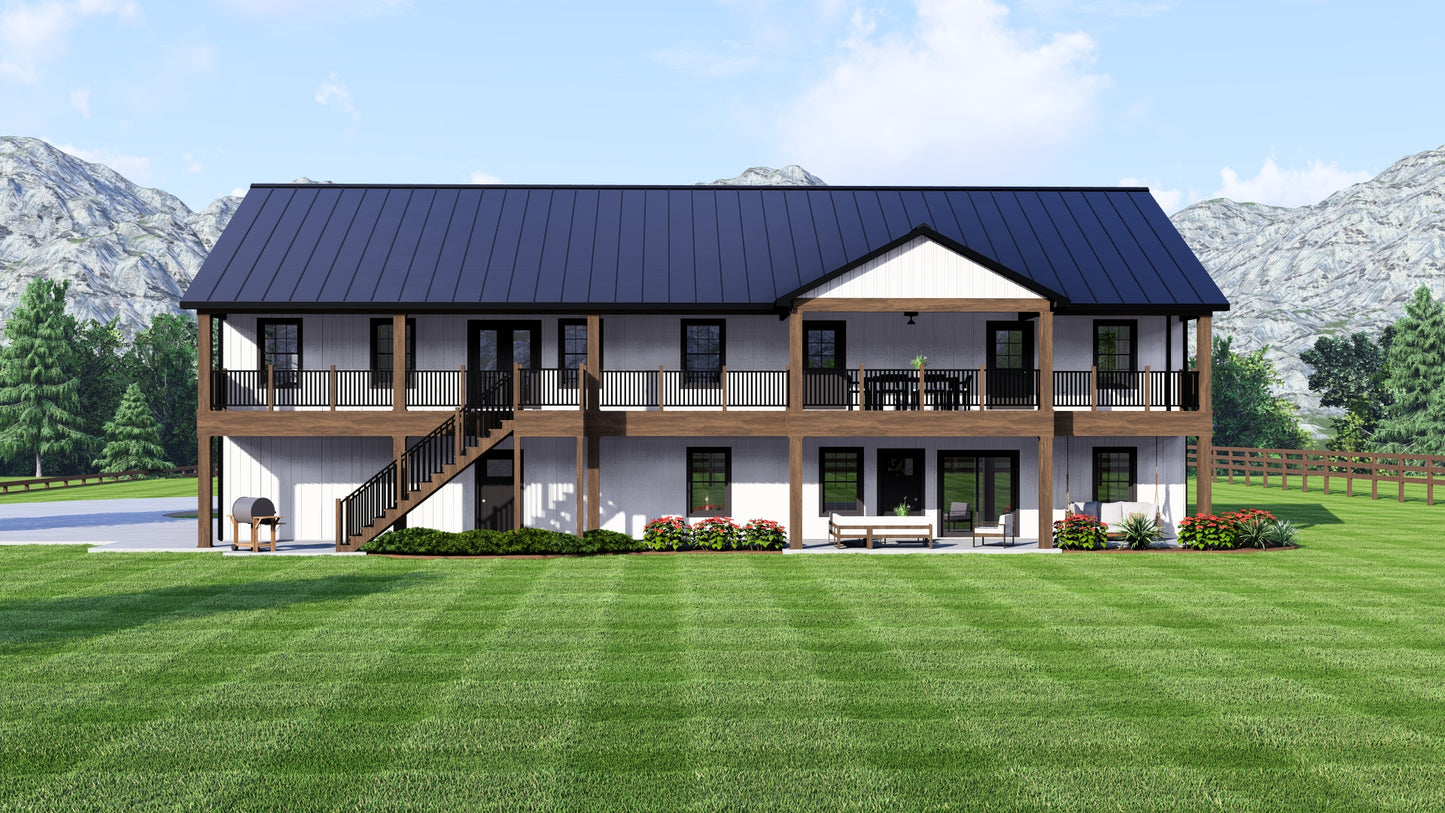 BG-20036 Linden Barndominium House Plan