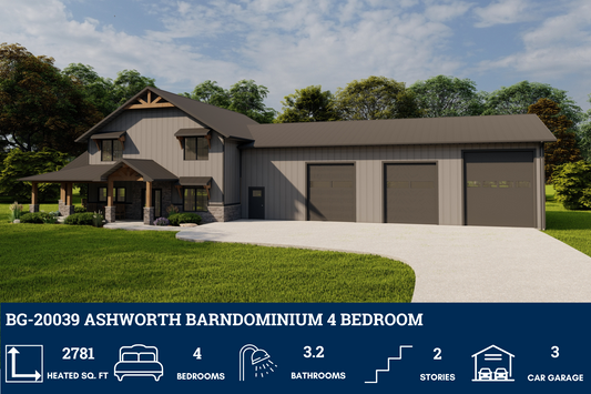 BG-20039 Ashworth Barndominium House Plan