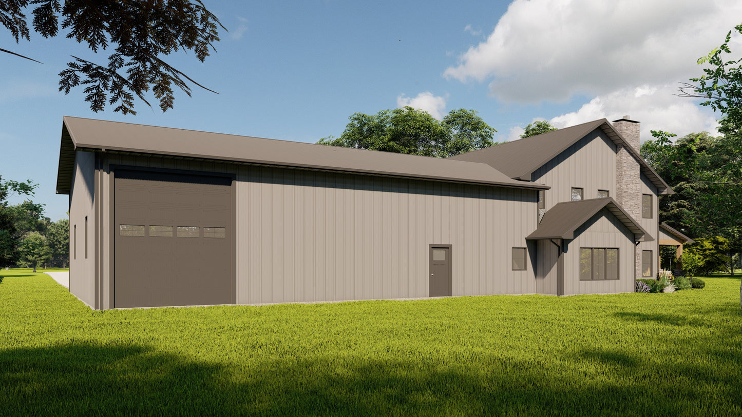 BG-20039 Ashworth Barndominium House Plan