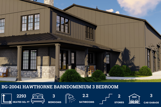 BG-20041 Hawthorne Barndominium House Plan
