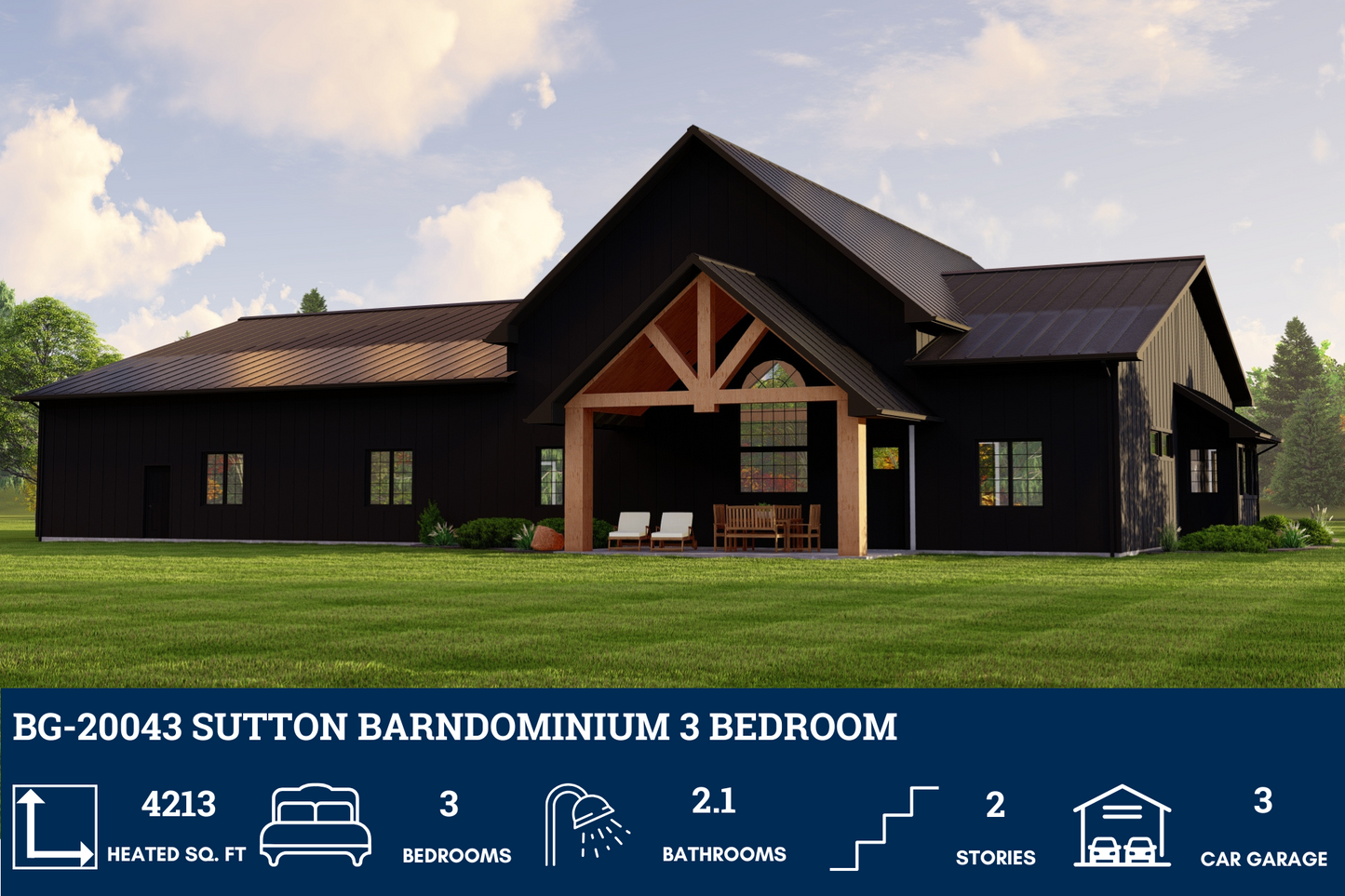 BG-20043 Sutton Barndominium House Plan