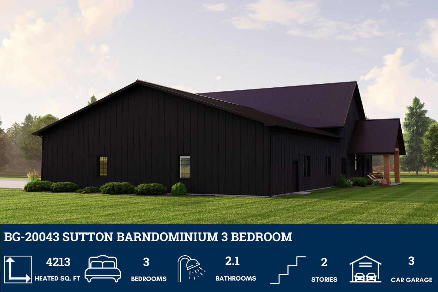 BG-20043 Sutton Barndominium House Plan