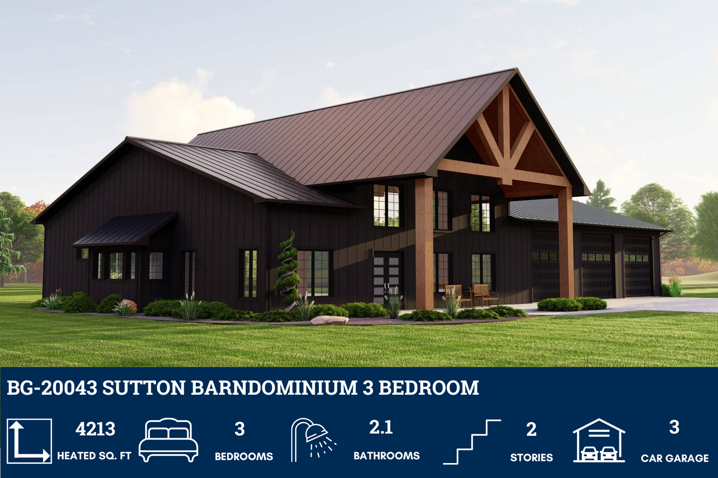 BG-20043 Sutton Barndominium House Plan