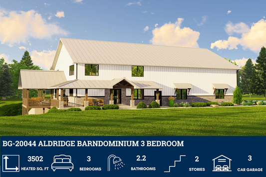 BG-20044 Aldridge Barndominium House Plan