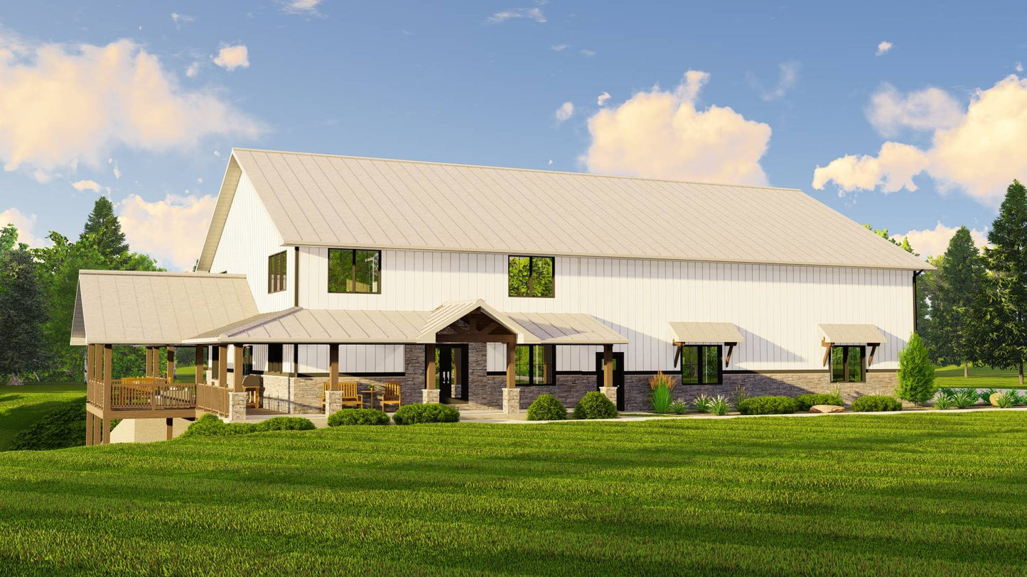 BG-20044 Aldridge Barndominium House Plan