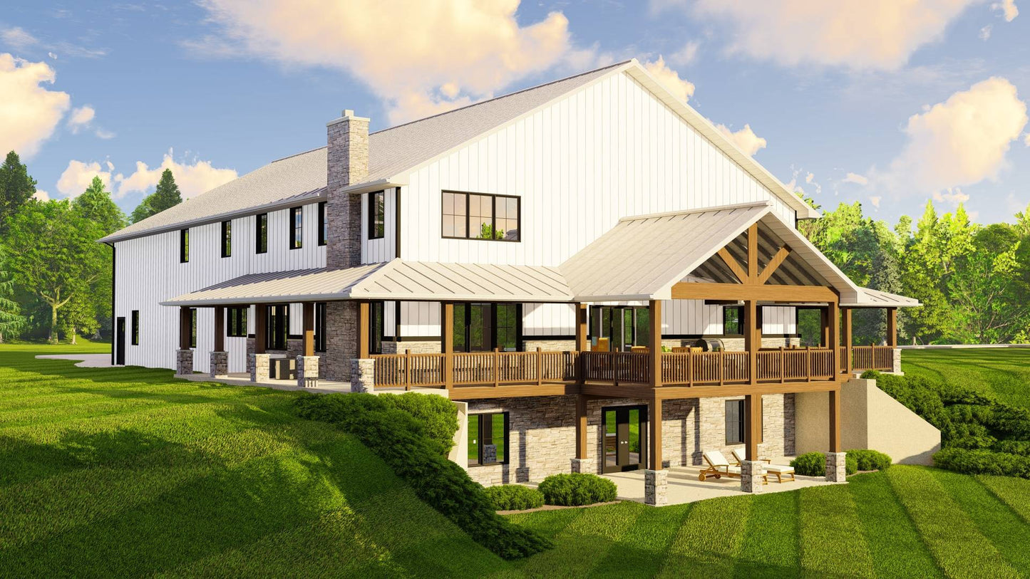 BG-20044 Aldridge Barndominium House Plan