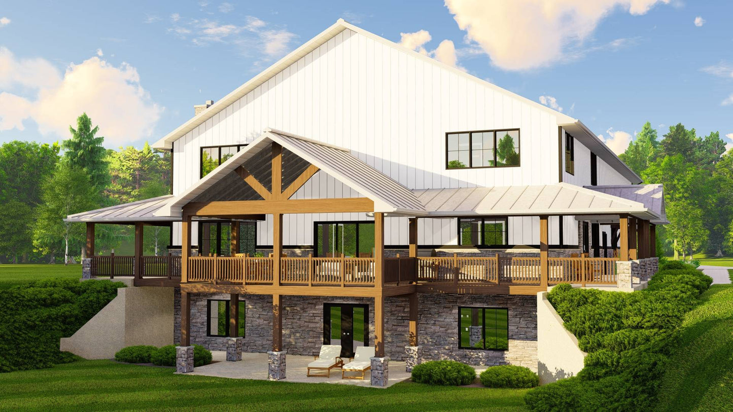 BG-20044 Aldridge Barndominium House Plan