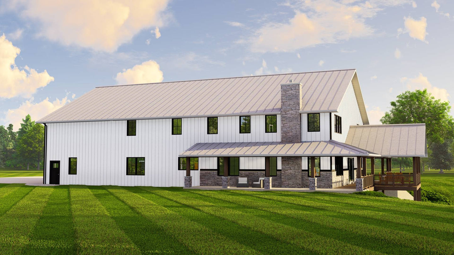 BG-20044 Aldridge Barndominium House Plan