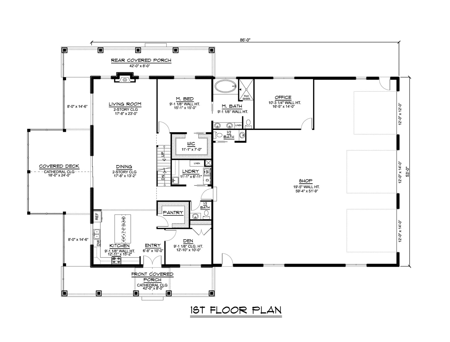 BG-20044 Aldridge Barndominium House Plan