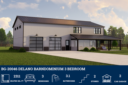 BG-20046 Delano Barndominium House Plan