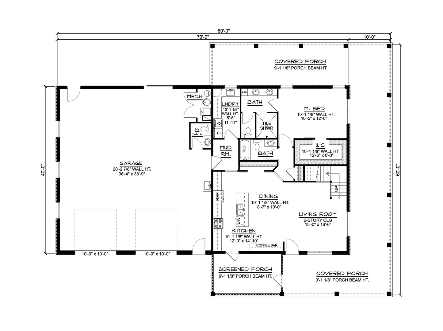 BG-20046 Delano Barndominium House Plan