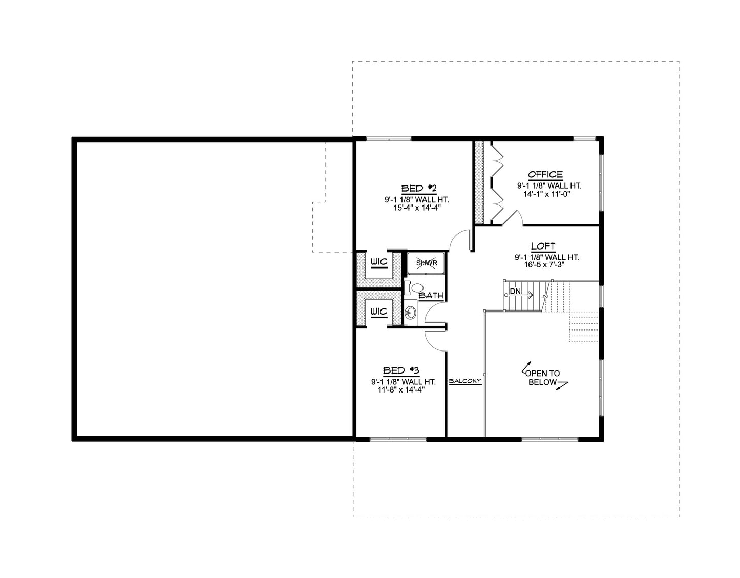 BG-20046 Delano Barndominium House Plan