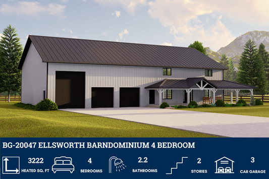 BG-20047 Ellsworth Barndominium House Plan
