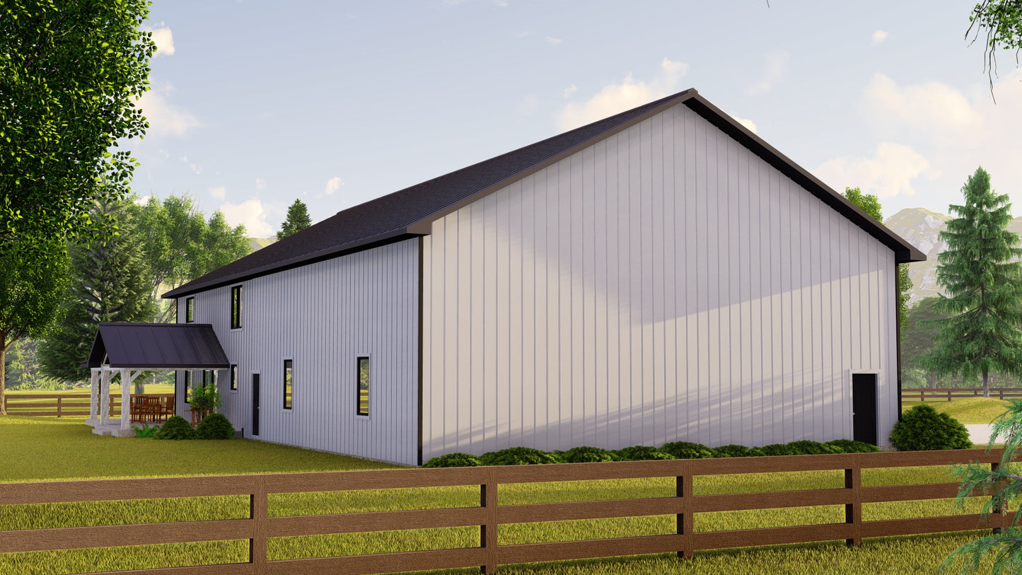 BG-20047 Ellsworth Barndominium House Plan