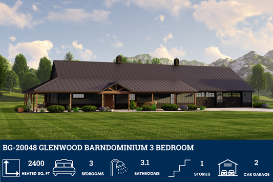 BG-20048 Glenwood Barndominium House Plan