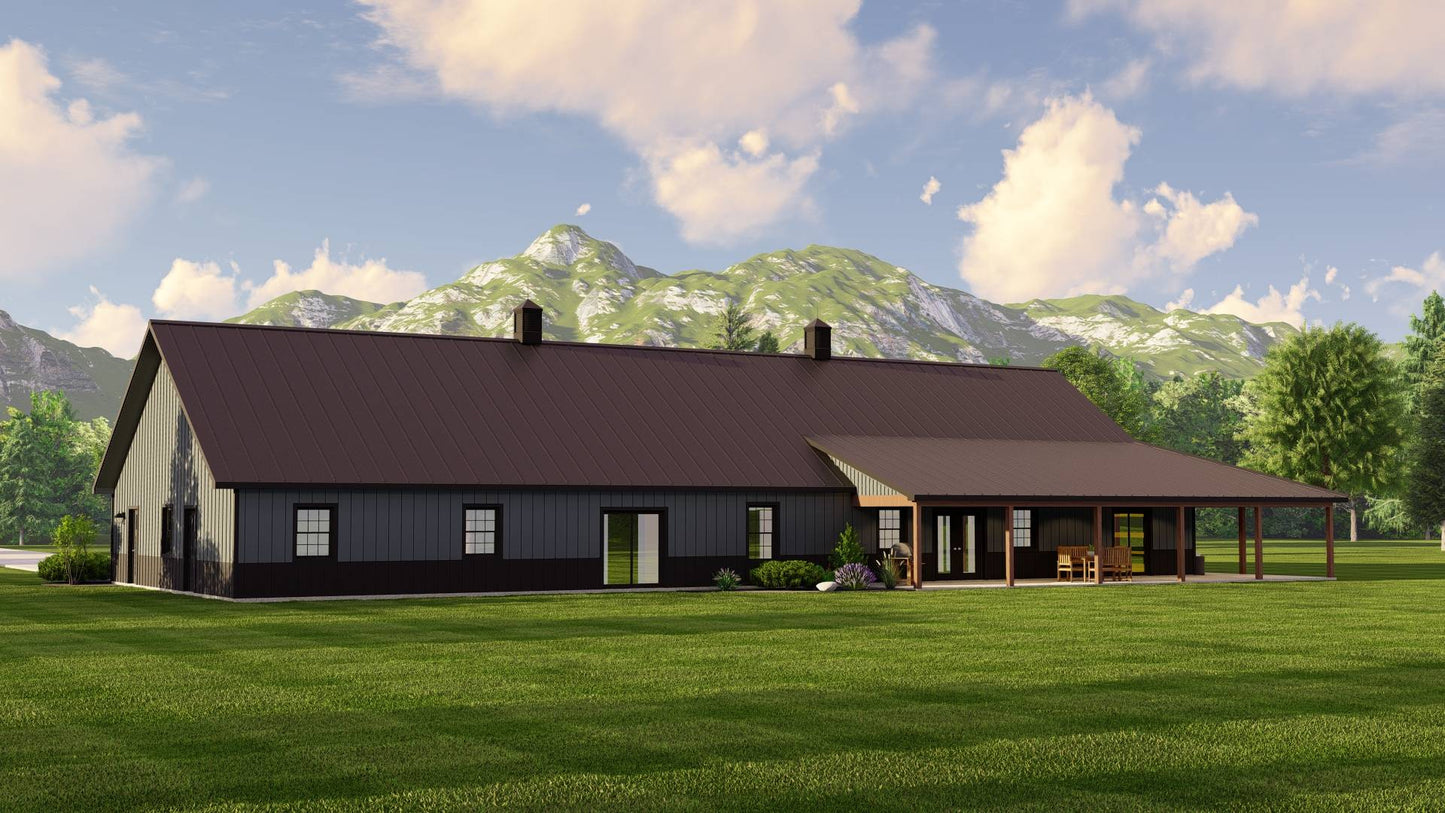 BG-20048 Glenwood Barndominium House Plan