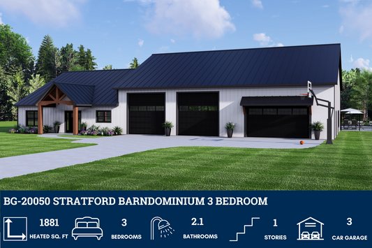 BG-20050 Stratford Barndominium House Plan