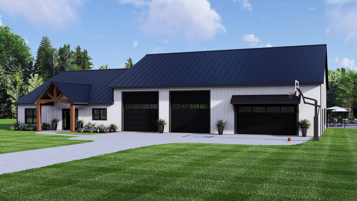 BG-20050 Stratford Barndominium House Plan