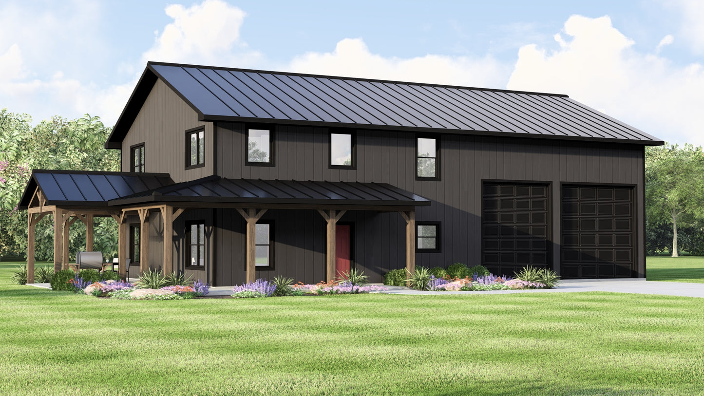 BG-20052 Harrow Barndominium House Plan