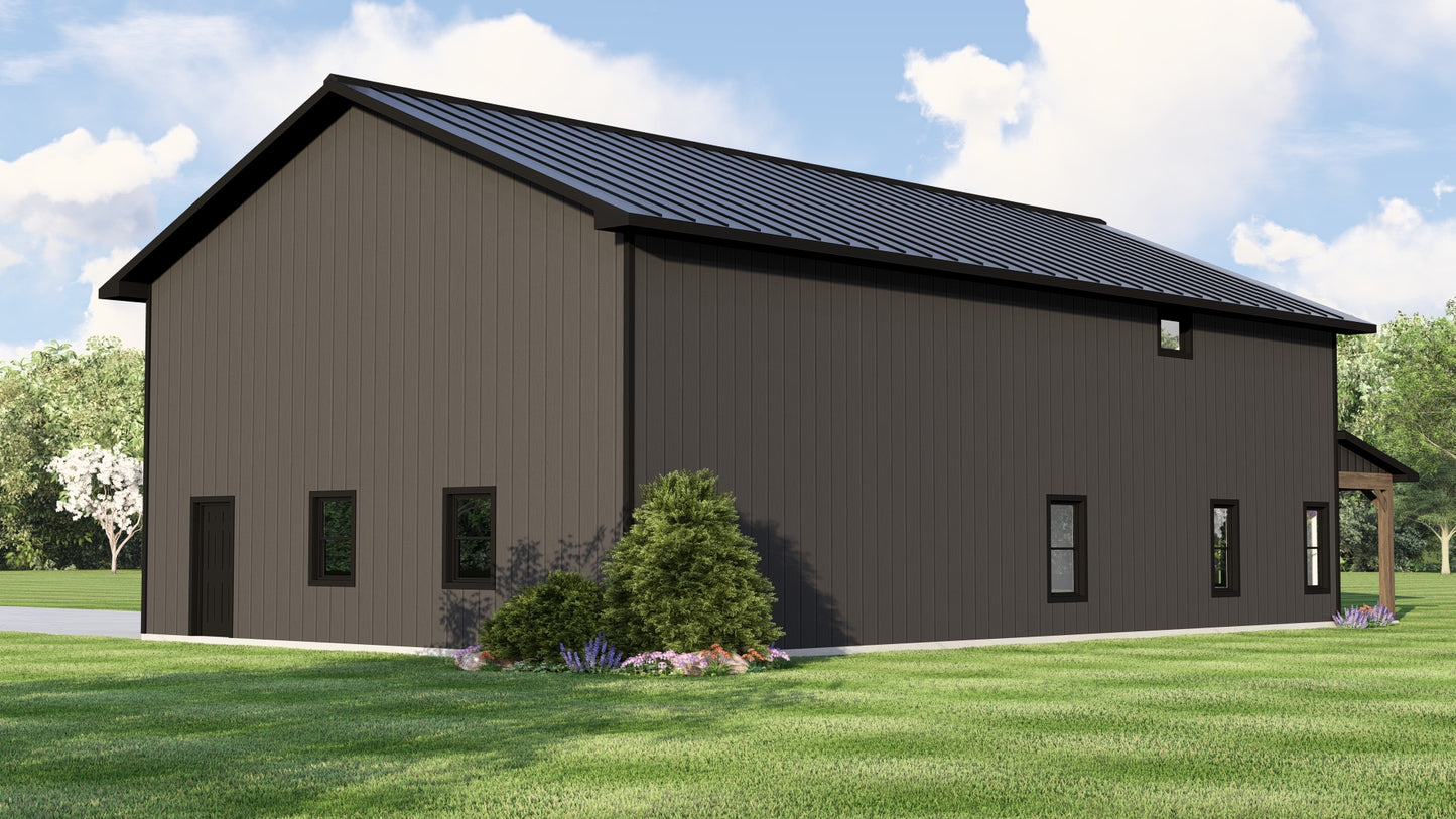BG-20052 Harrow Barndominium House Plan