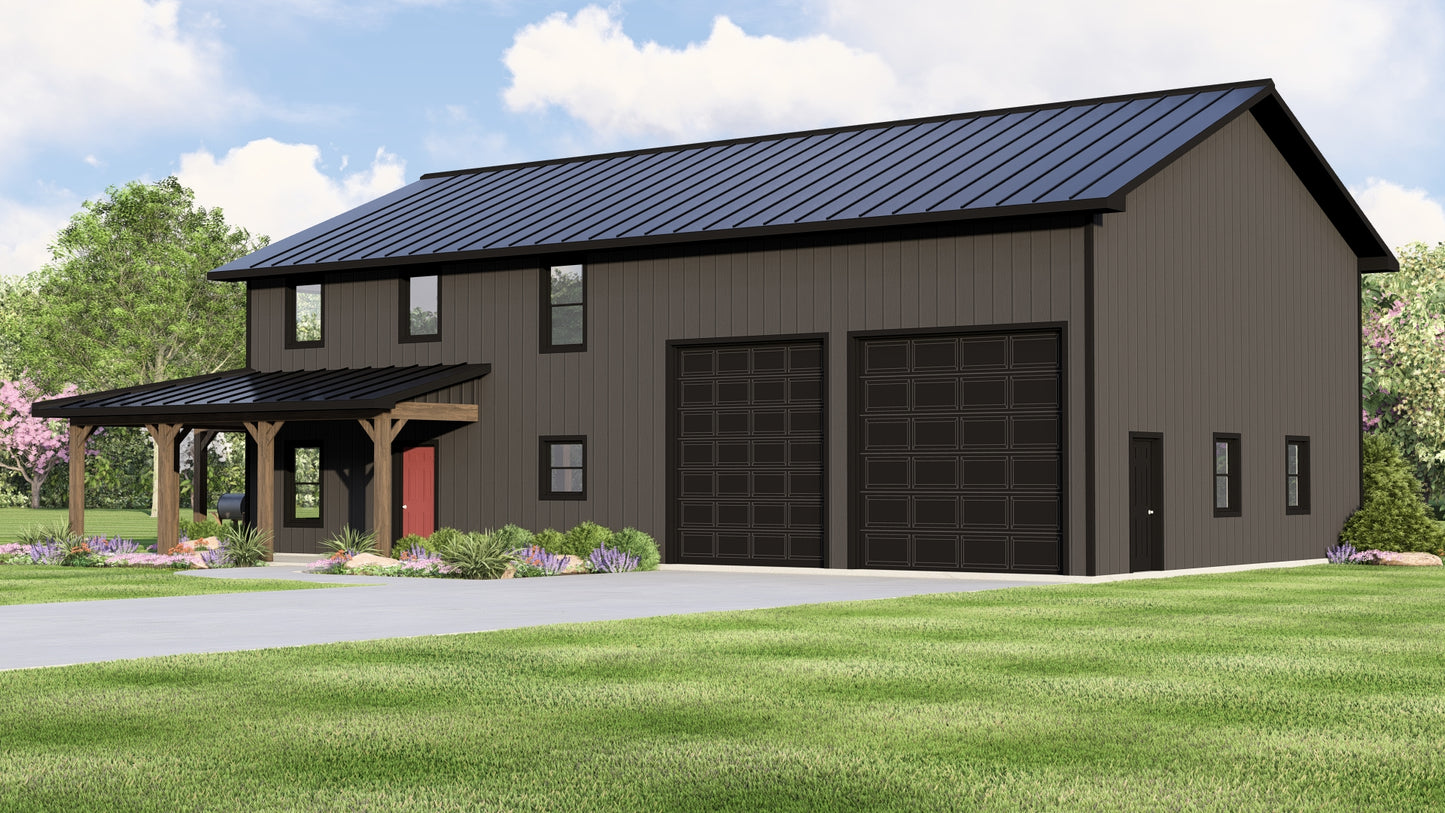 BG-20052 Harrow Barndominium House Plan