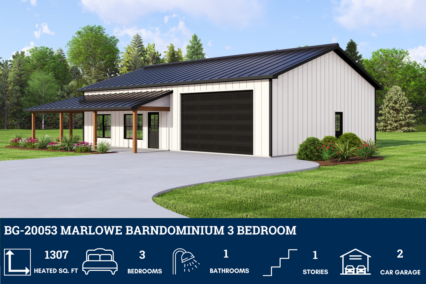 BG-20053 Marlowe Barndominium House Plan