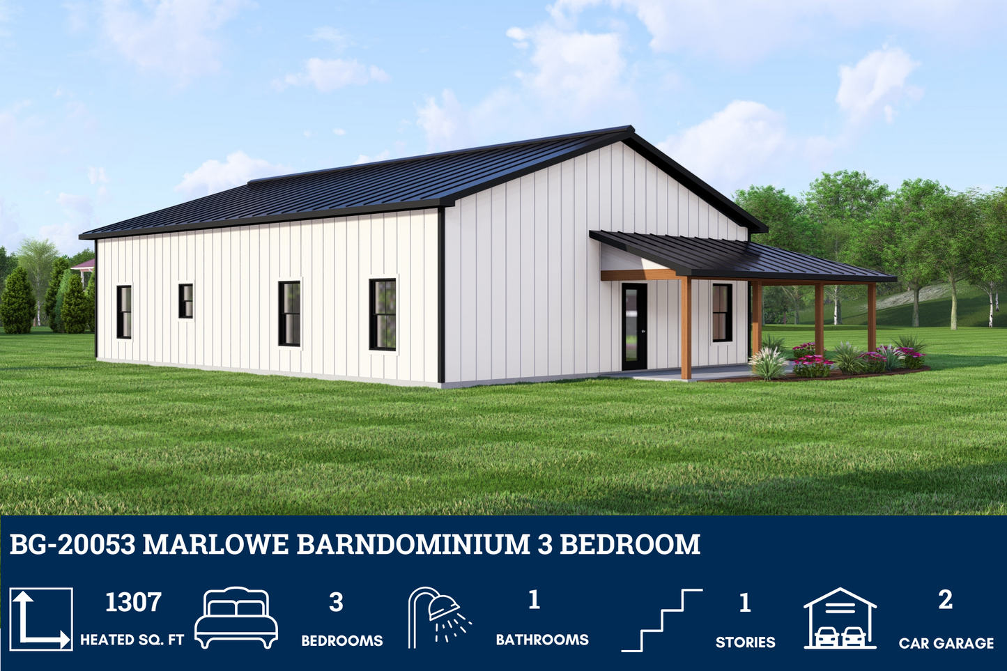BG-20053 Marlowe Barndominium House Plan