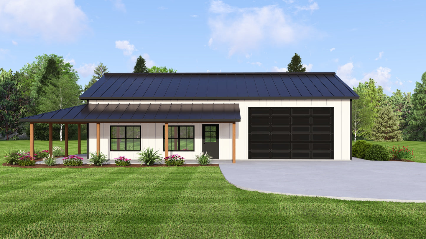 BG-20053 Marlowe Barndominium House Plan