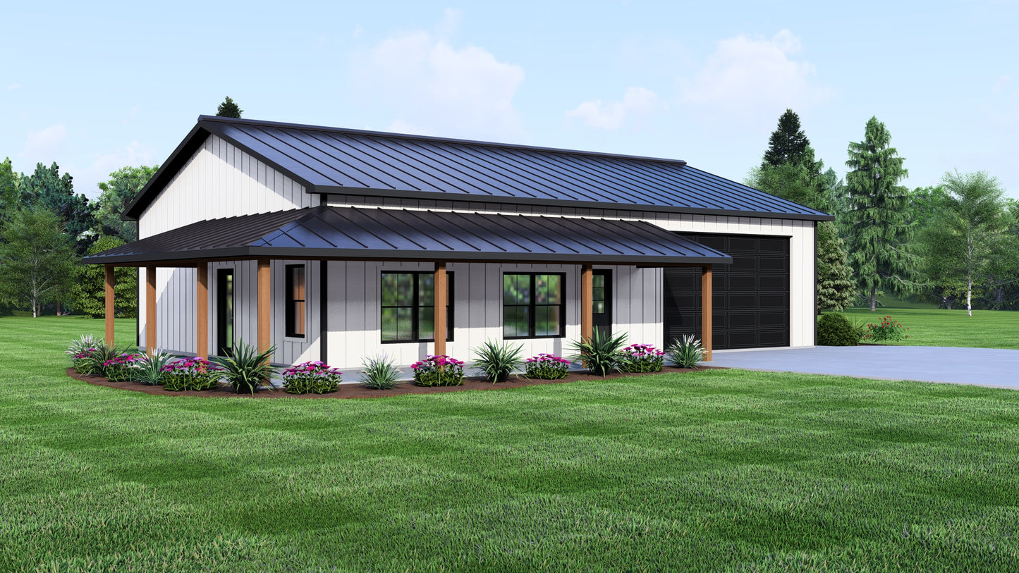 BG-20053 Marlowe Barndominium House Plan