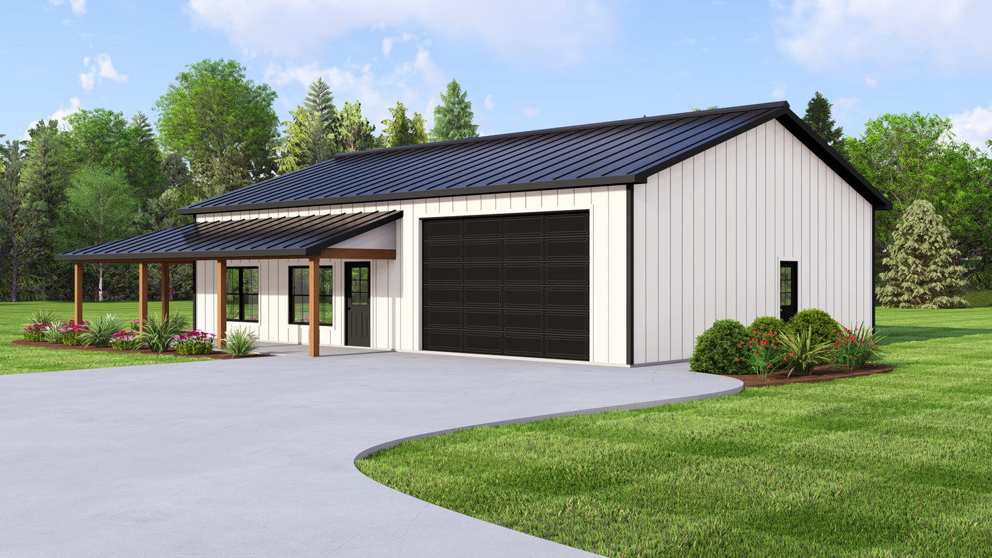 BG-20053 Marlowe Barndominium House Plan