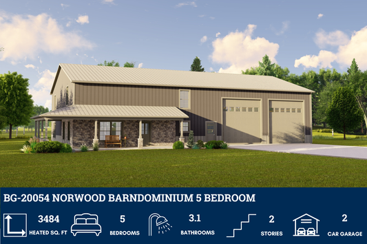 BG-20054 Norwood Barndominium House Plan