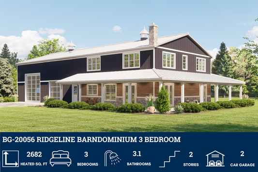 BG-20056 Ridgeline Barndominium House Plan