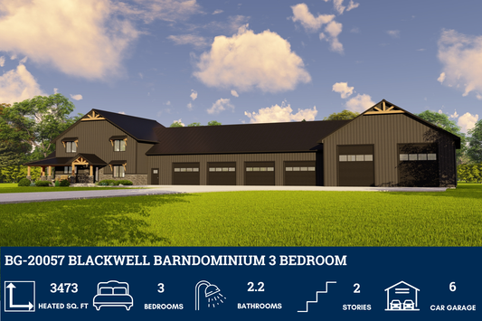 BG-20057 Blackwell Barndominium House Plan