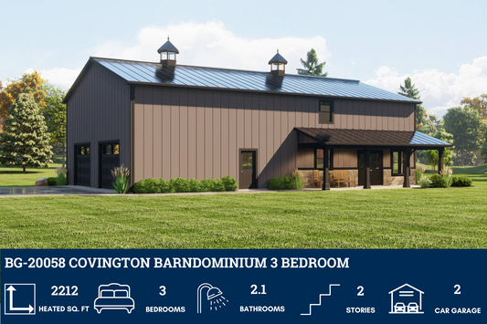 BG-20058 Covington Barndominium House Plan