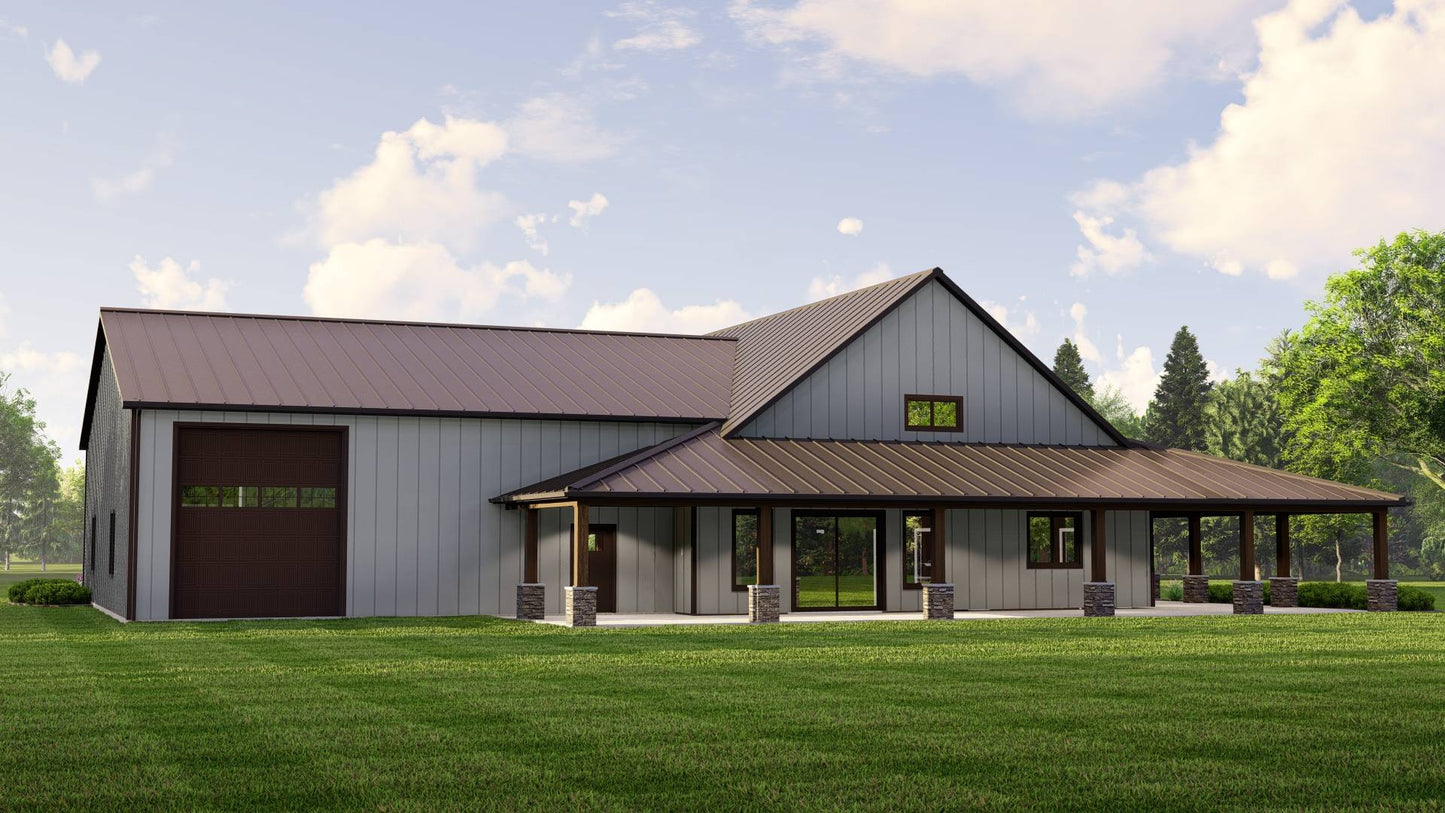 BG-20059 Duxbury Barndominium House Plan